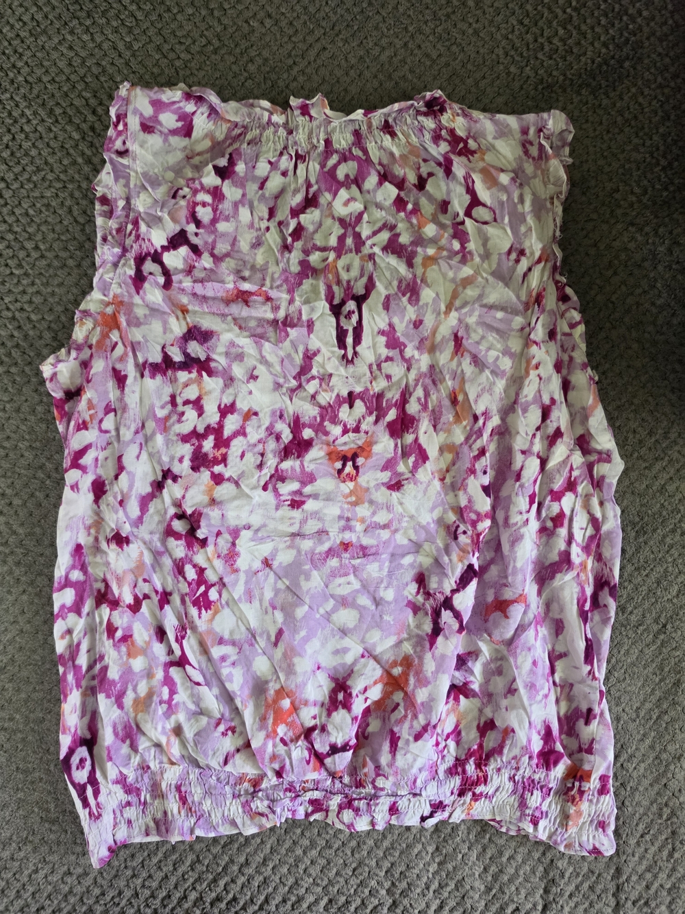 a.n.a Pink and White Floral Tank Top